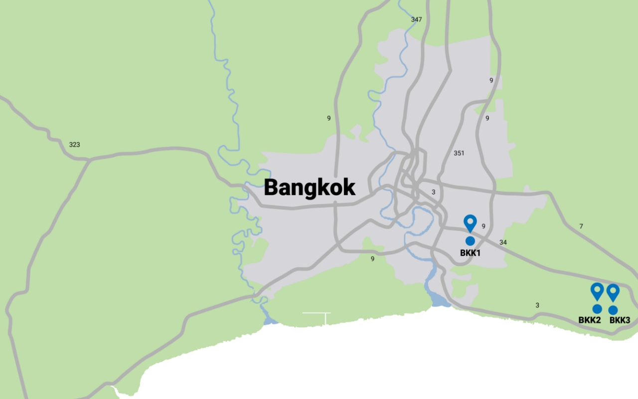 Bangkok map